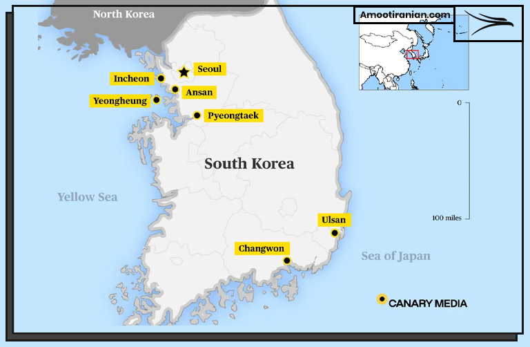 South Korea ports 