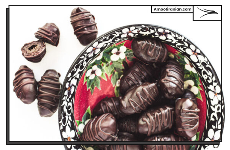 Mazafati is covered with chocolate. 