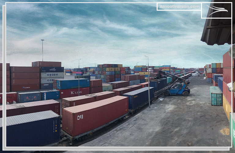 Amoot's containers in BND port of Iran 